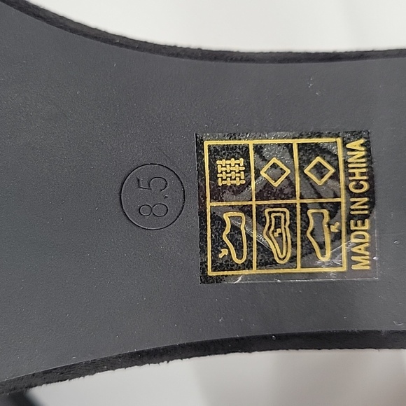 Black Glitter Block Heel Sandals NEW - Picture 16 of 16